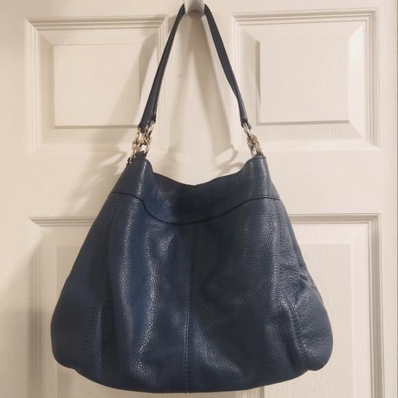 COACH Pebbled Leather Lexi Shoulder Bag - Medium/ Large - Picture 4 of 12